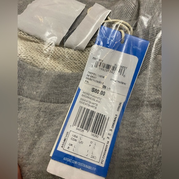 Large Men’s Adidas Sweat Shirt - Picture 4 of 5